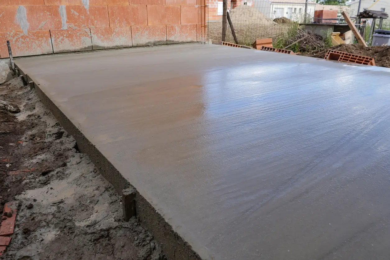 Concrete base installation